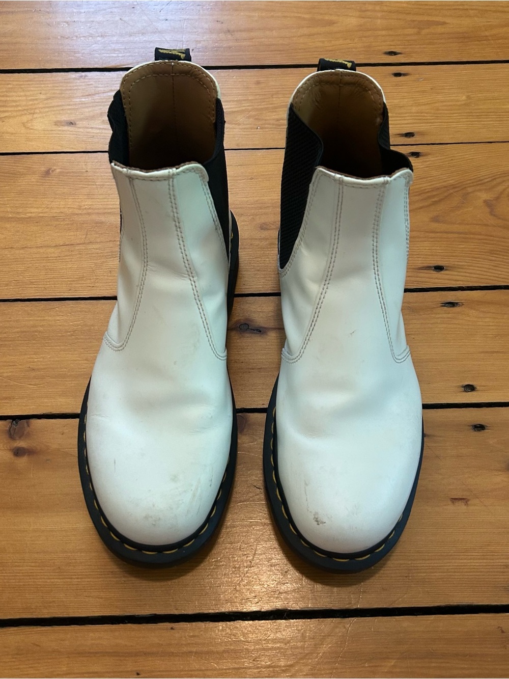 White Chelsea Boots from Dr Martens